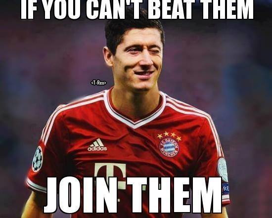 Robert Lewandowski w Bayernie Monachium - memy