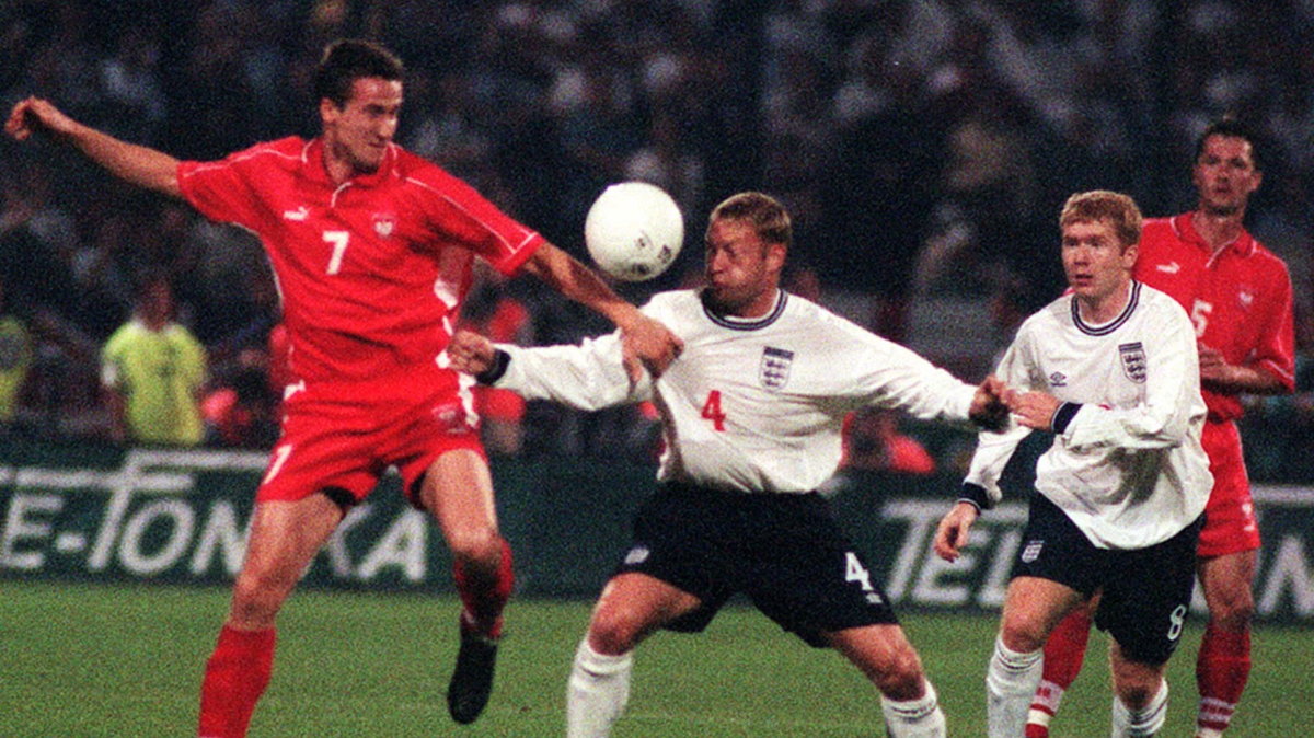 Radosław Michalski (Polska) oraz David Batty i Paul Scholes (Anglia)