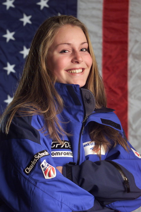 Lindsey Vonn, narciarka alpejska, w 2001 roku