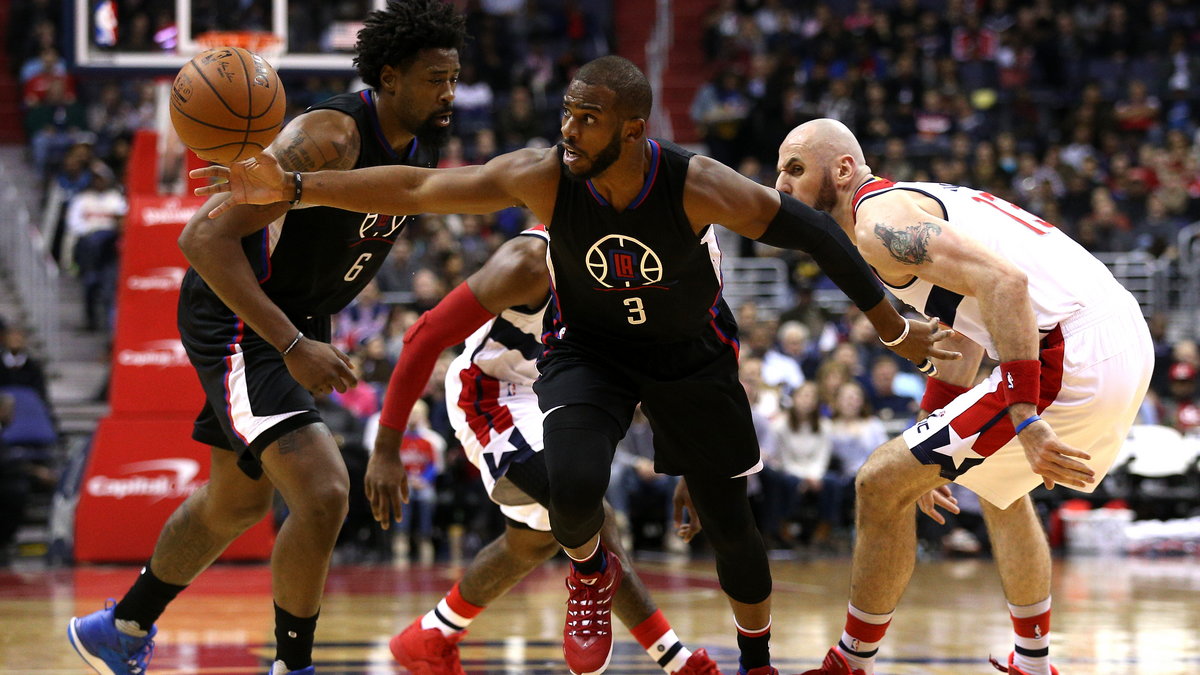 Marcin Gortat w meczu z Los Angeles Clippers