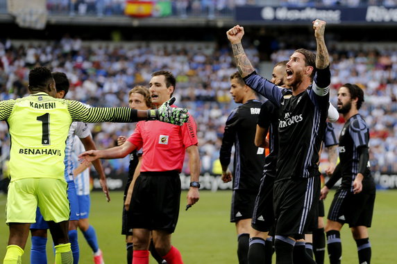SPAIN SOCCER PRIMERA DIVISION (Malaga vs Real Madrid)