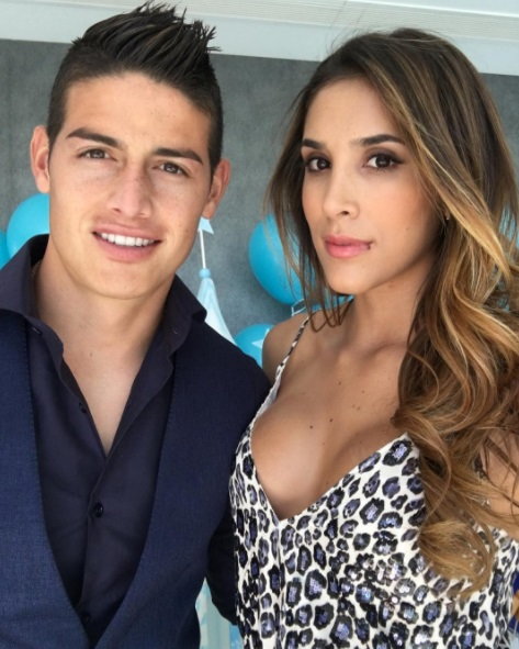 James Rodriguez i Daniela Ospina