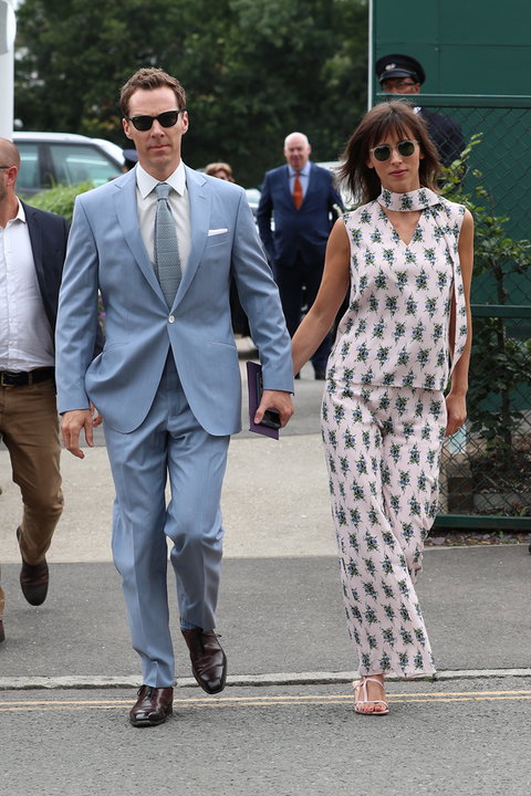Aktor Benedict Cumberbatch z żoną Sophie Hunter