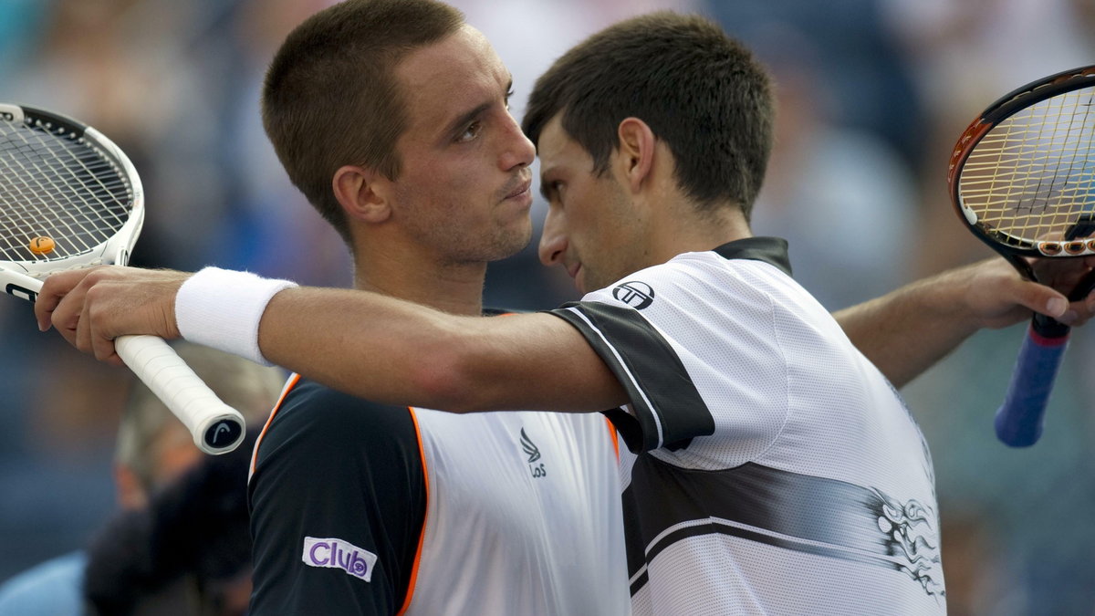 Viktor Troicki (z lewej) i Novak Djoković