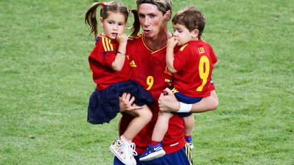 Fernando Torres z dziećmi