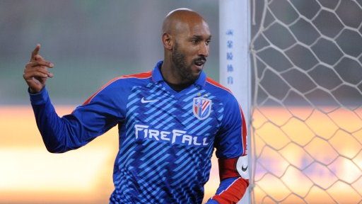 Nicolas Anelka w barwach Shanghai Shenhua