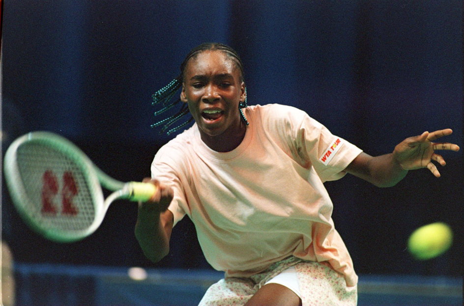Venus Williams podczas debiutu w 1994 r.