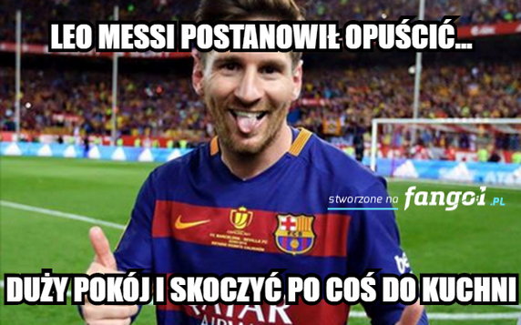 Lionel Messi chce odejść z Barcelony - memy