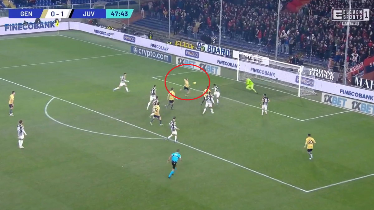 Genoa po przerwie zaskoczyła defensywę Juventusu