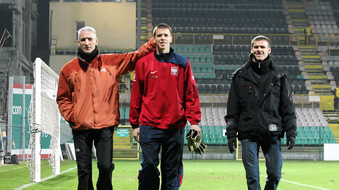 Maciej Szczęsny z synami Wojciechem i Janem