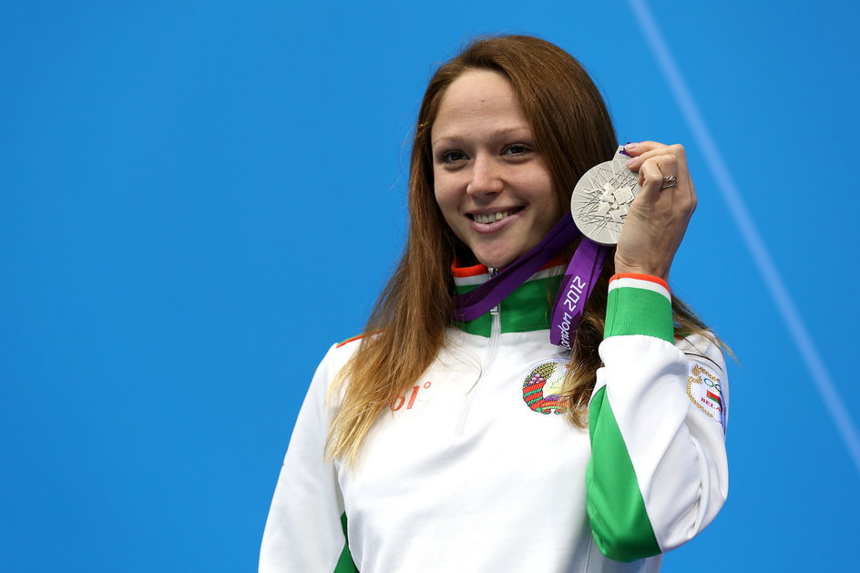 Alaksandra Hierasimienia zdobyla srebrny medal olimpijski w Londynie (2012)