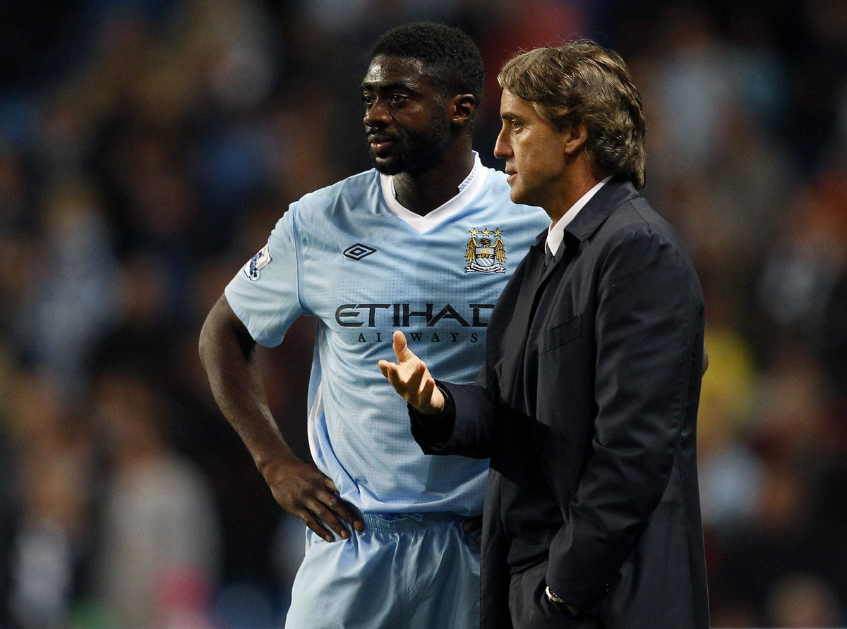 Kolo Toure i Roberto Mancini