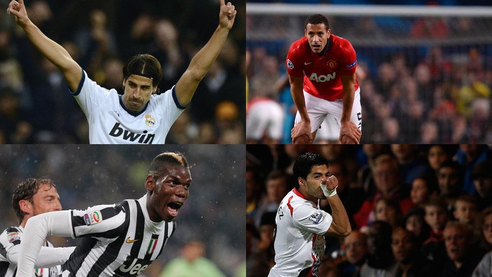 Khedira, Ferdinand, Pogba, Suarez