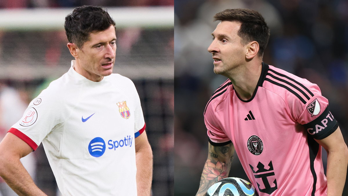 Od lewej: Robert Lewandowski i Leo Messi