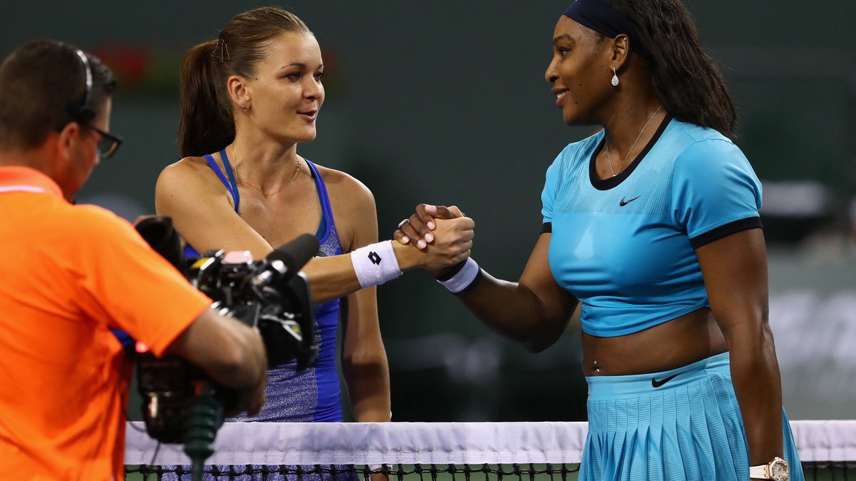 Agnieszka Radwańska i Serena Williams (zdjęcie z marca 2016 r.)