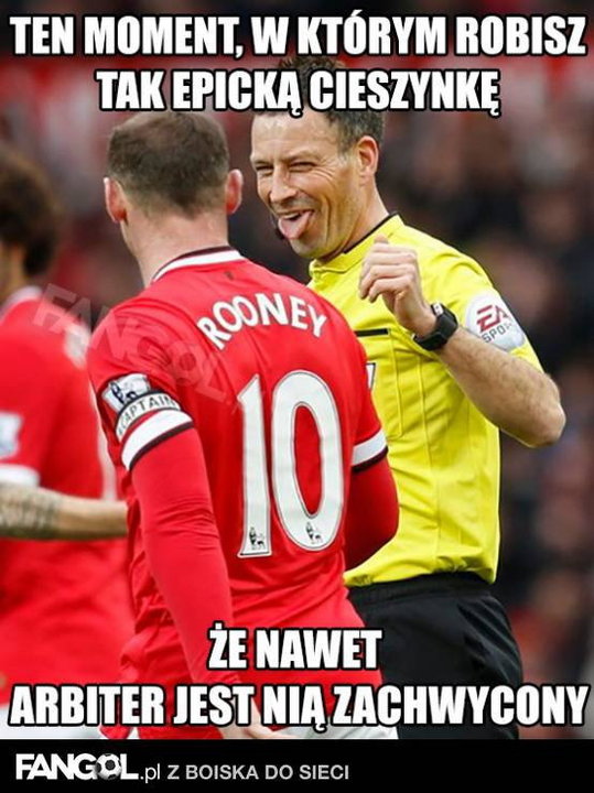 Internauci skomentowali "cieszynkę" Rooneya - memy po meczu