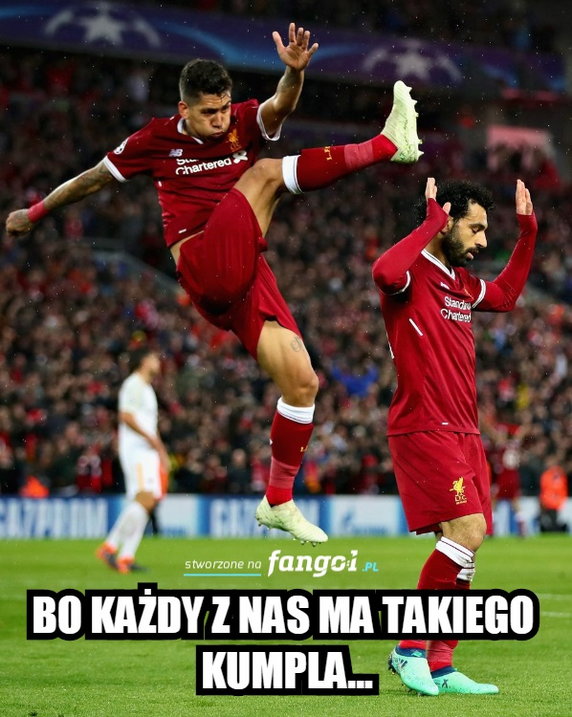 Memy po meczu Liverpool - AS Roma w Lidze Mistrzów