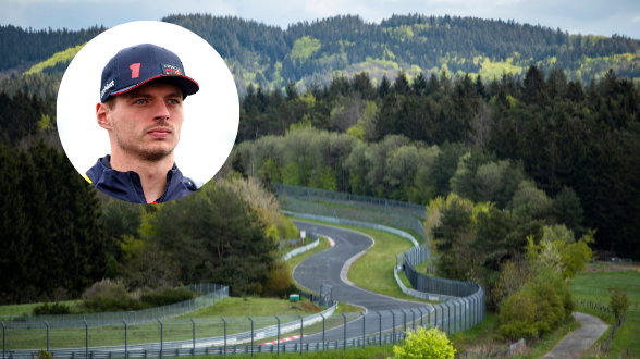 Max Verstappen i tor Nurburgring