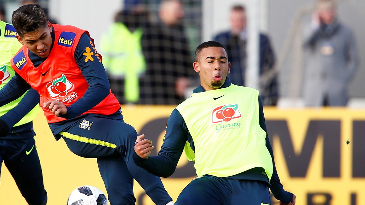 Roberto Firmino i Gabriel Jesus (z prawej)