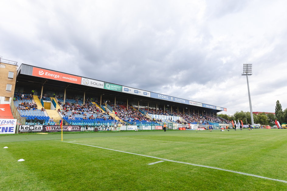 Stadion Stomilu Olsztyn to jeden z najbardziej zaniedbanych obiektów w Polsce