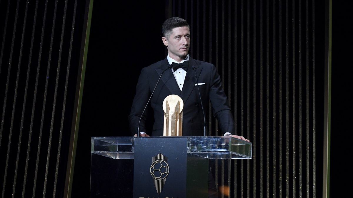 Robert Lewandowski na Gali Złotej Piłki