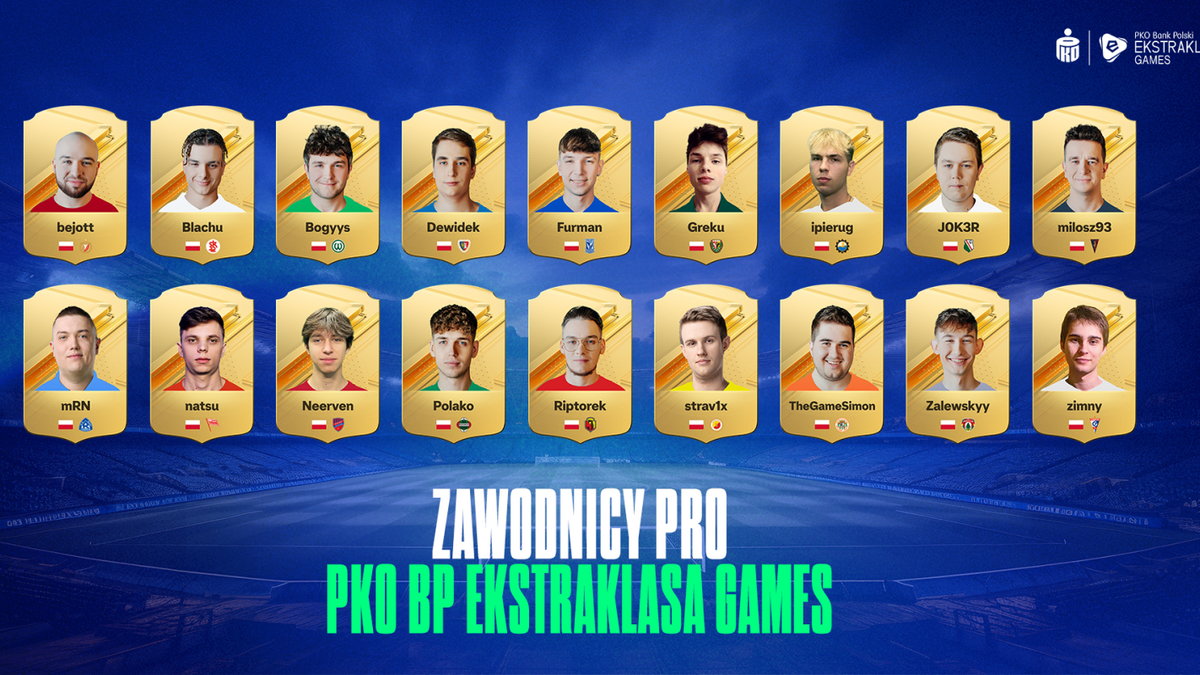 PKO BP Ekstraklasa Games PRO - zawodnicy