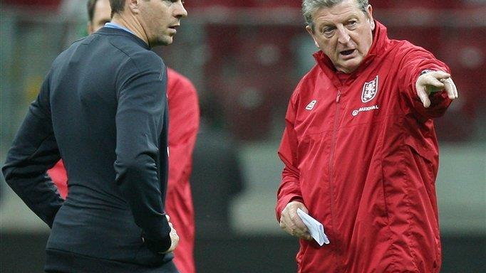 Polska - Anglia: trening Anglii Roy Hodgson i Steven Gerrard