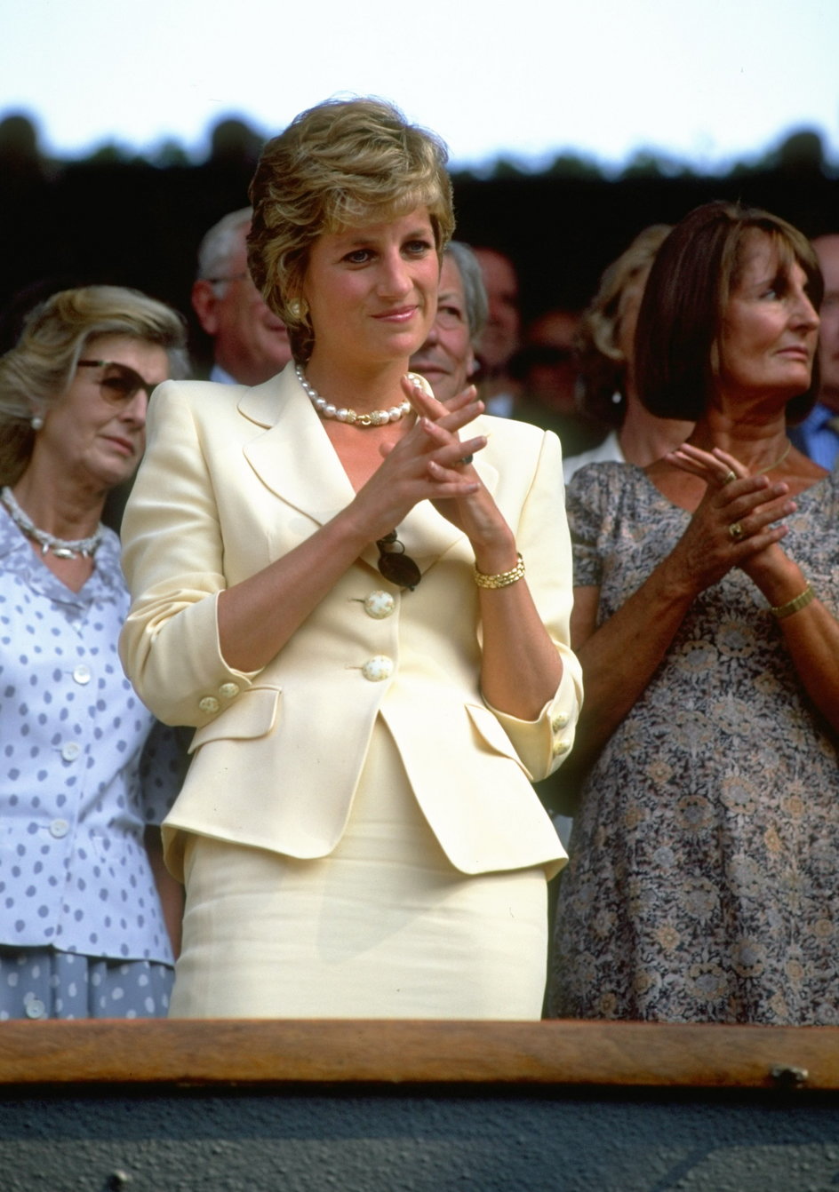 Księżna Diana na Wimbledonie w 1995 roku