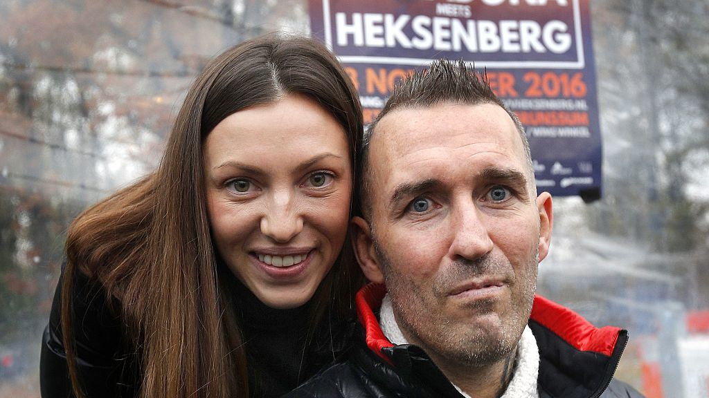 Fernando Ricksen z żoną Veroniką w listopadzie 2016 roku