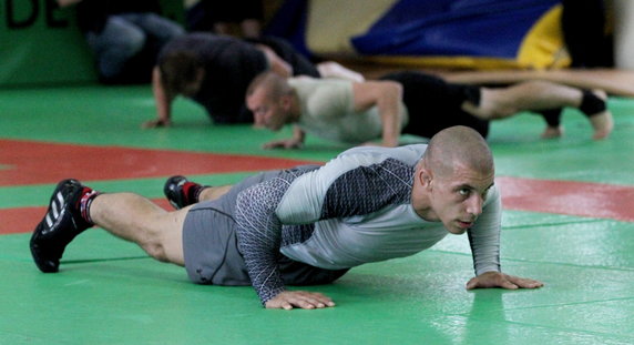 ZAPASY POKAZOWY TRENING DAMIANA JANIKOWSKIEGO