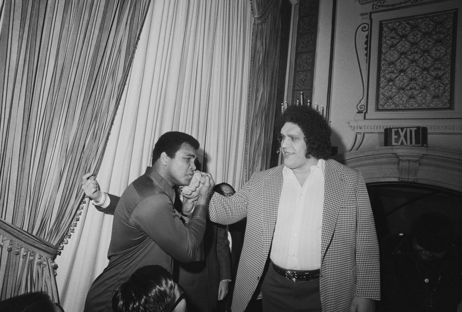 Od lewej: Muhammad Ali i Andre the Giant