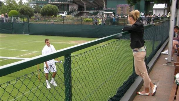 Marta Domachowska i Jerzy Janowicz