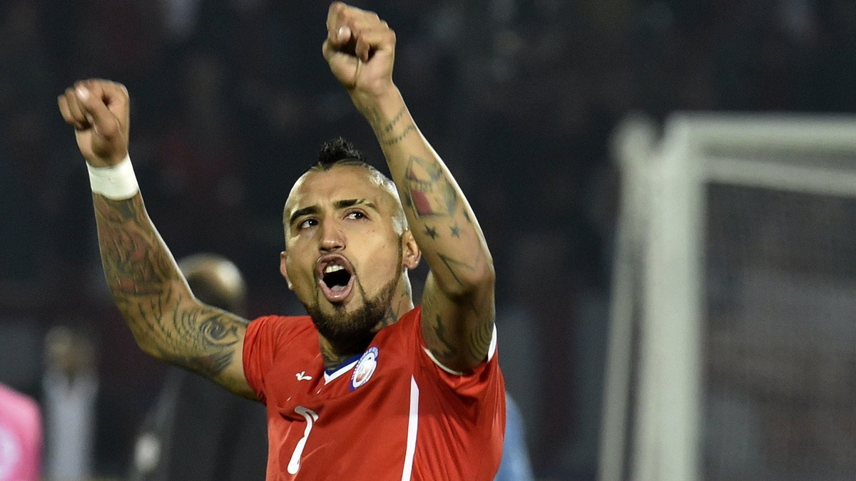 Arturo Vidal, fot. AFP PHOTO / RODRIGO ARANGUA