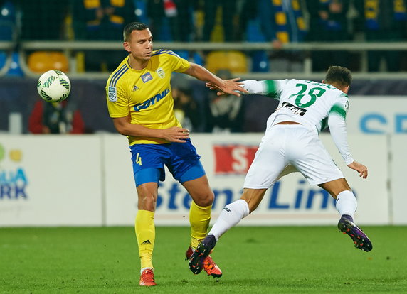 PIŁKA NOŻNA EKSTRAKLASA ARKA GDYNIA LECHIA GDAŃSK (Dawid Sołdecki Flavio Paixao )