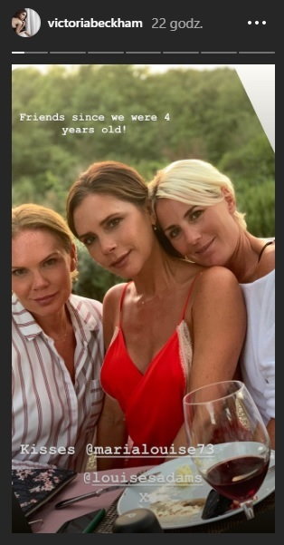 Victoria Beckham z siostrą (L) i przyjaciółką (P)