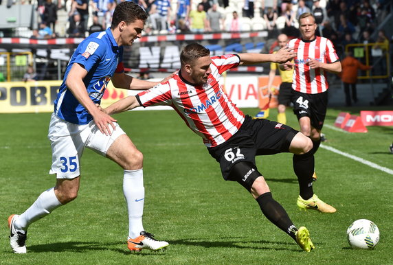 PIŁKA NOŻNA EKSTRAKLASA CRACOVIA - LECH POZNAŃ (Erik Jendrisek Marcin Kamiński )