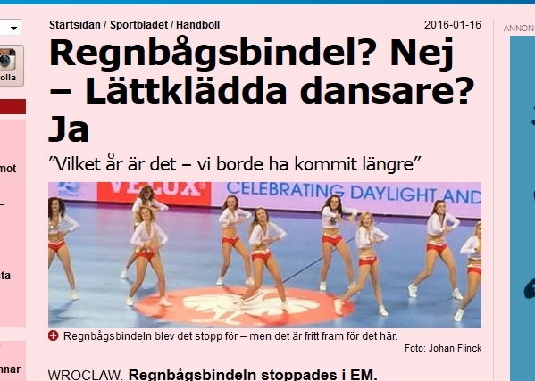 Szwedzi oburzeni polskimi cheerleaderkami. "Wyjdźcie z jaskiń"