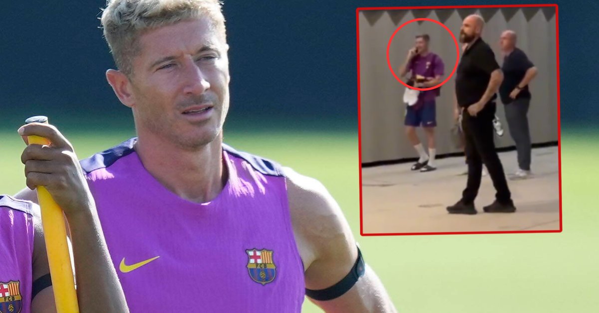 Autokar Barcelony pojechał bez Lewandowskiego. Nagranie ma setki tysięcy wyświetleń