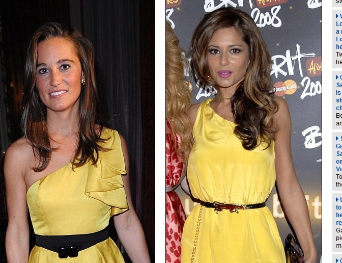 Pippa Middleton i Cheryl Cole