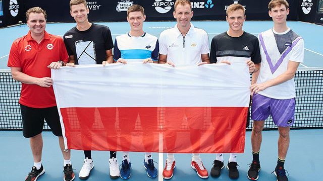 Marcin Matkowski, Hubert Hurkacz, Łukasz Kubot, Kamil Majchrzak, Kacper Żuk i Wojciech Marek