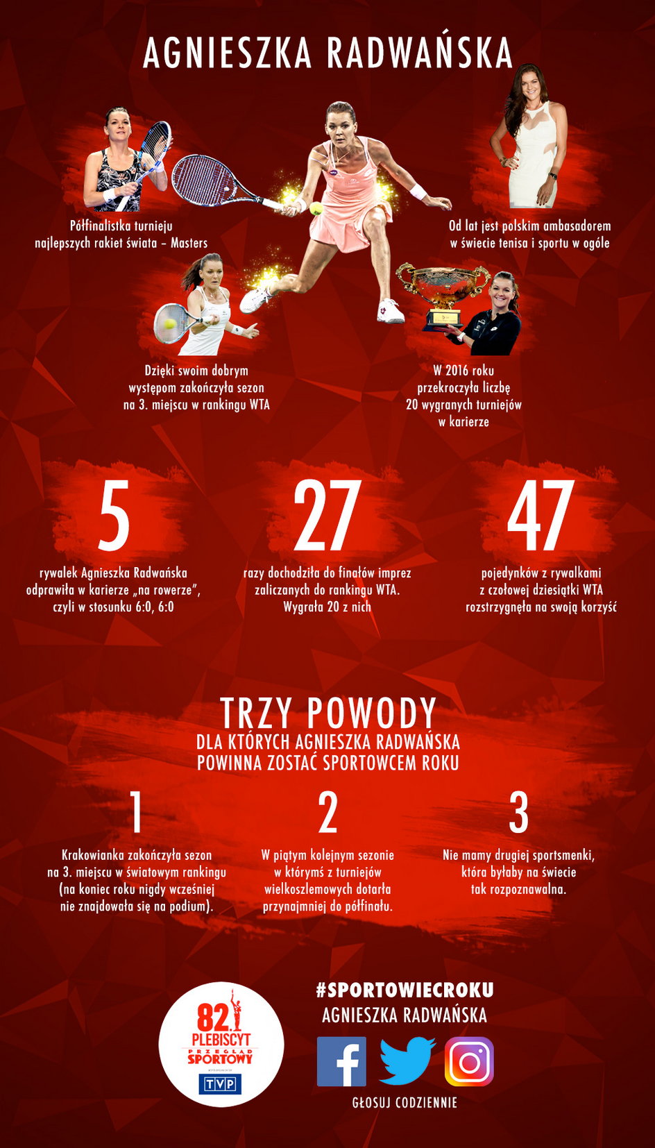 Agnieszka Radwańska - infografika