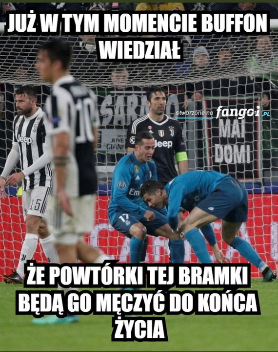 Liga Mistrzów: Real Madryt pokonał Juventus Turyn - memy fot. Internet