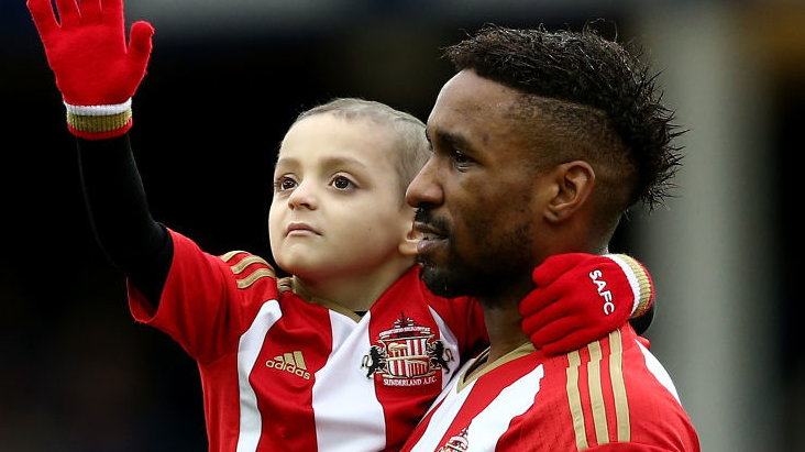 Bradley Lowery i Jermain Defoe