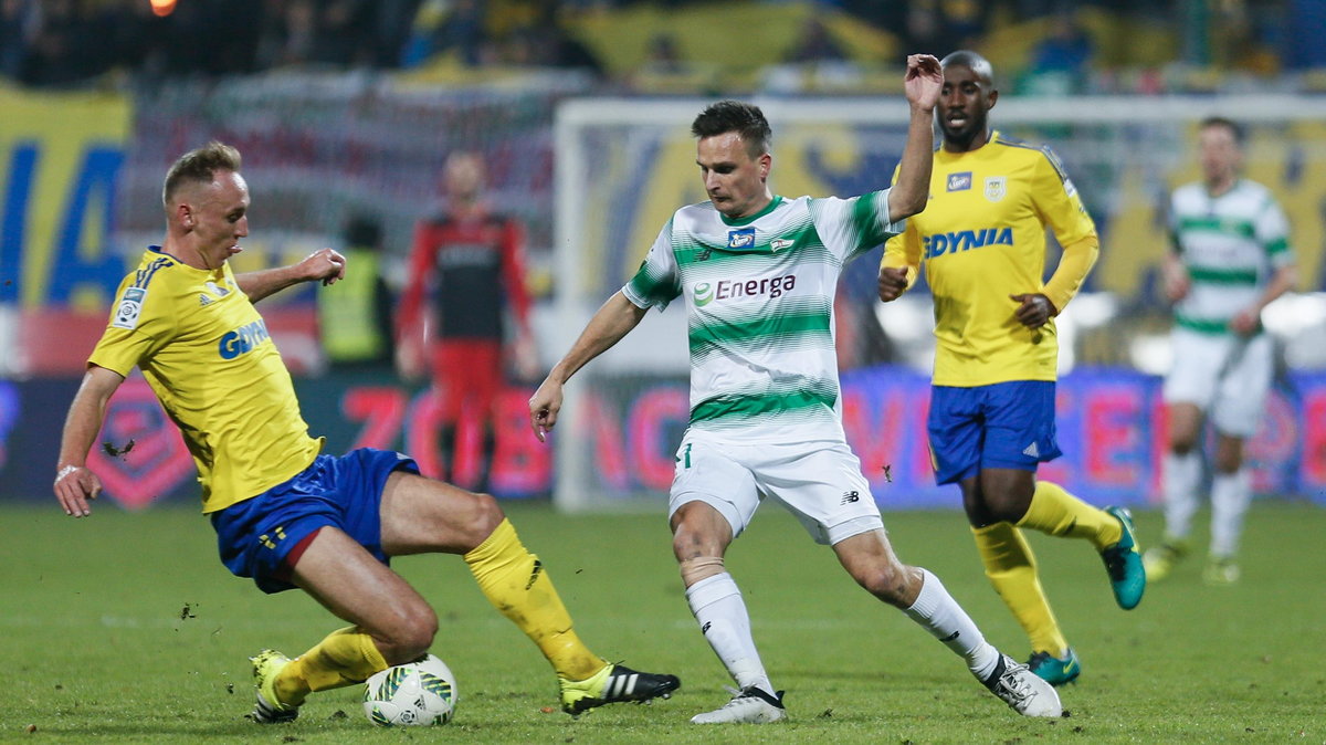 Pilka nozna. Ekstraklasa. Arka Gdynia - Lechia Gdansk. 30.10.2016