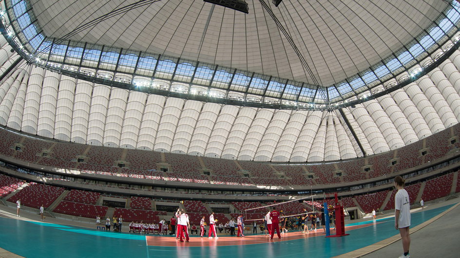 Siatkarze na Stadionie Narodowym