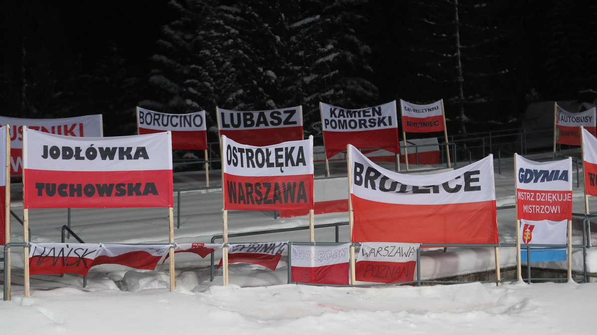 Tylko flagi pozostały po kibicach na Wielkiej Krokwi