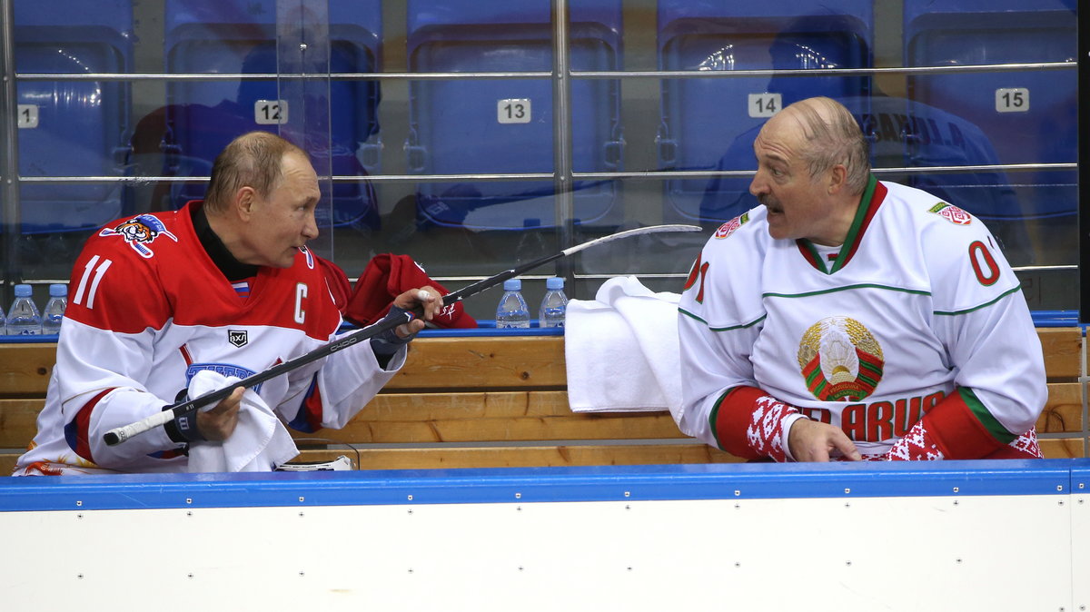 Władimir Putin z Aleksandrem Łukaszenką