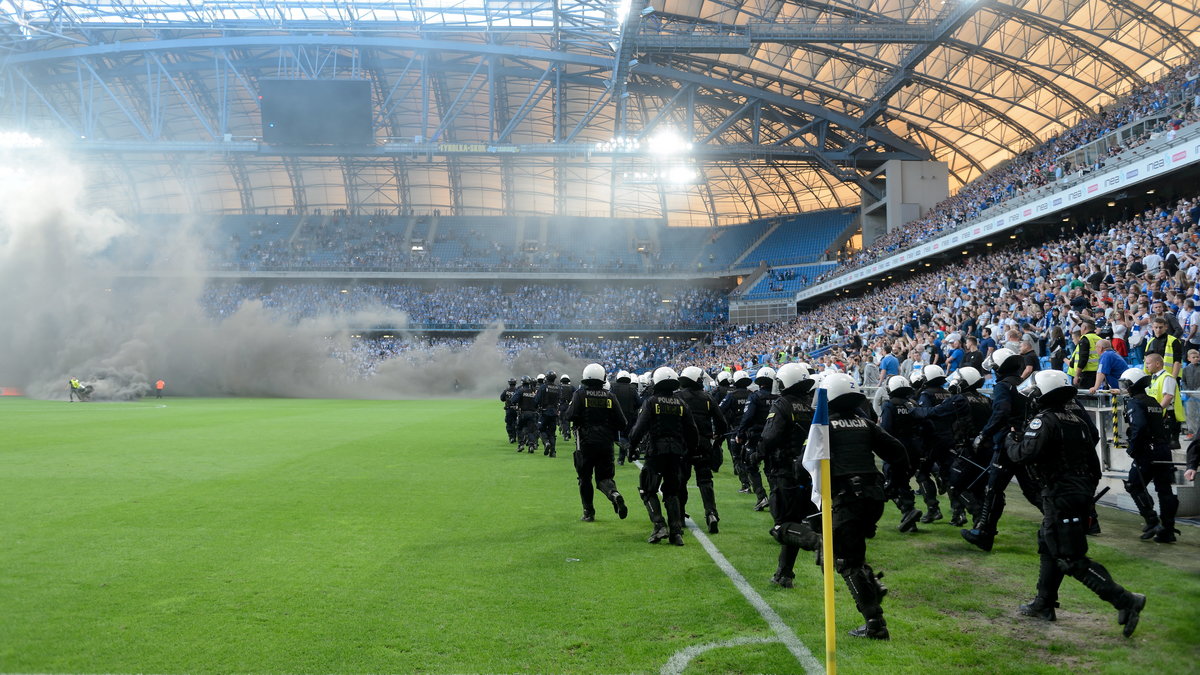 Policja na stadionie Lecha Poznań