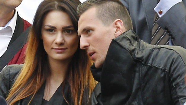 Jessica Ziółek i Arkadiusz Milik w 2015 r.