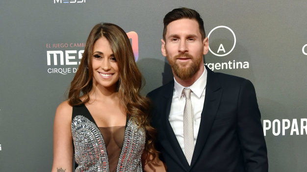 Lionel Messi z żoną Antonellą Roccuzzo